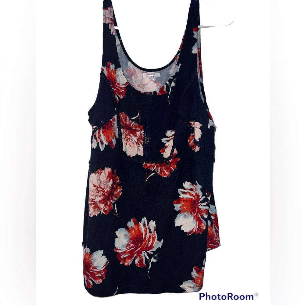 Maurices Floral Tank Top, size 0